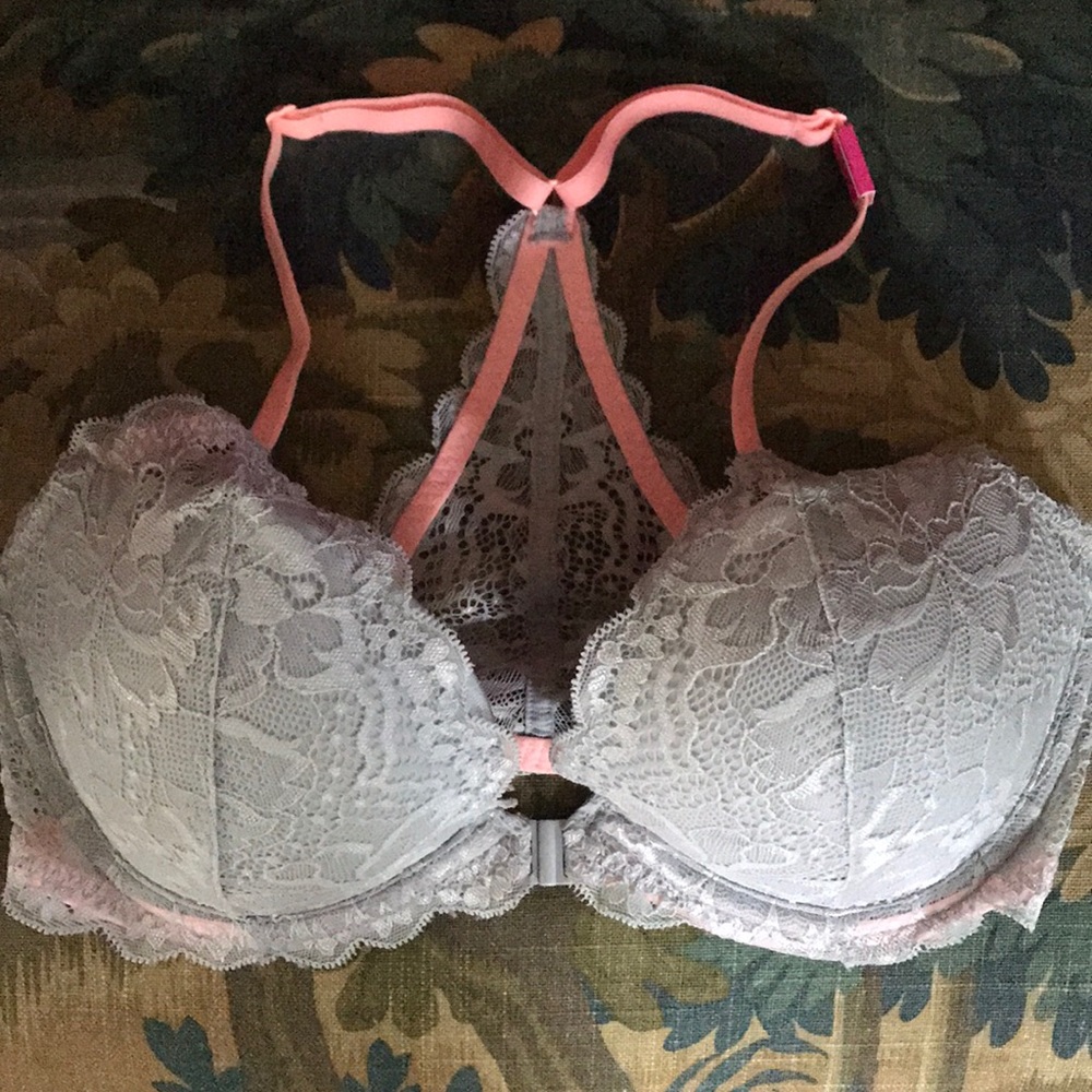 Victoria’s Secret Pink NWT, Beautiful Grey lace